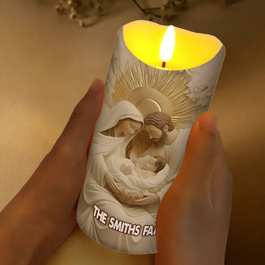 Holy Family Flameless LED Candle