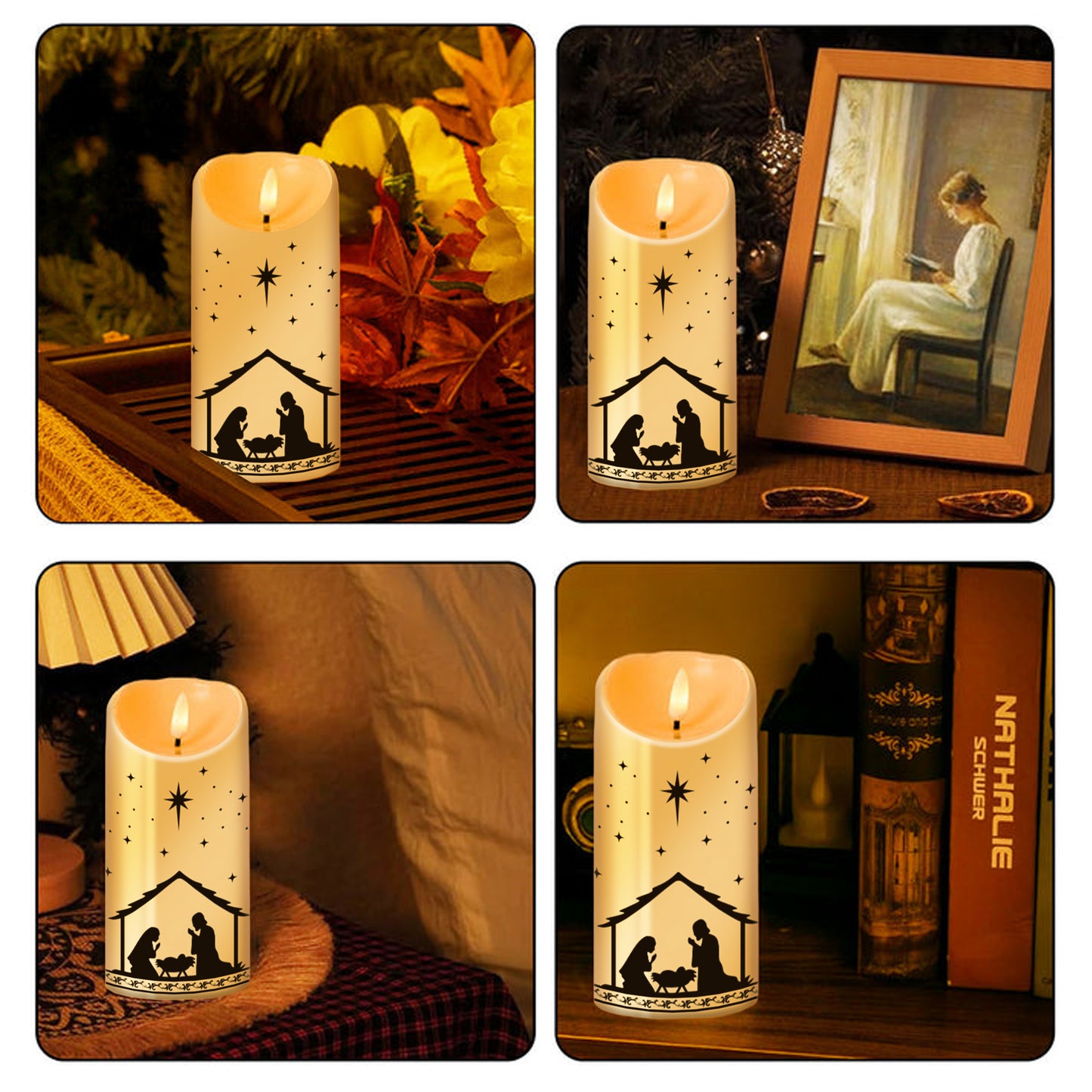 "O Holy Night" Christmas LED Candle