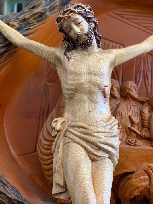 Premium Wooden Crucifix – A Symbol of Faith & Peace