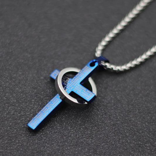Cross Necklace with Ring – Faith Pendant Necklace