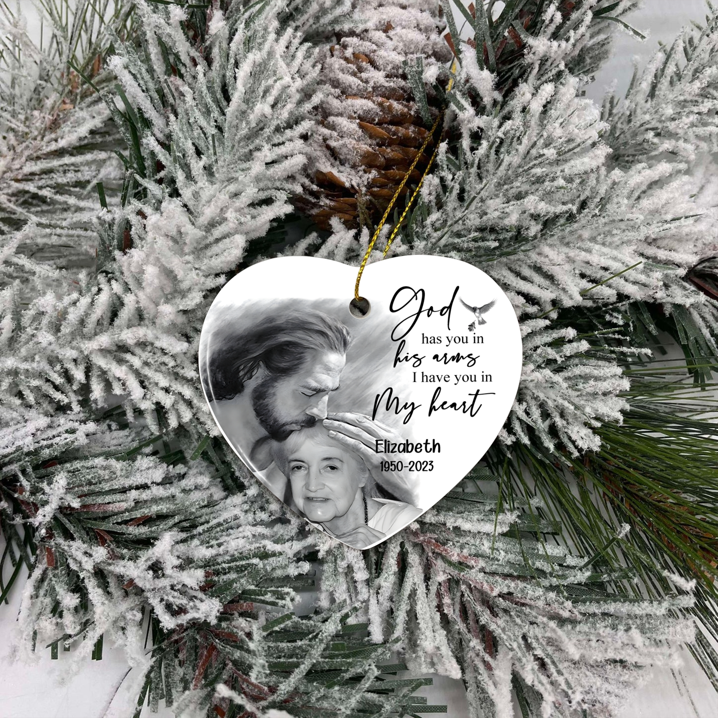 In My Loving Memory | Heart Ceramic Ornament