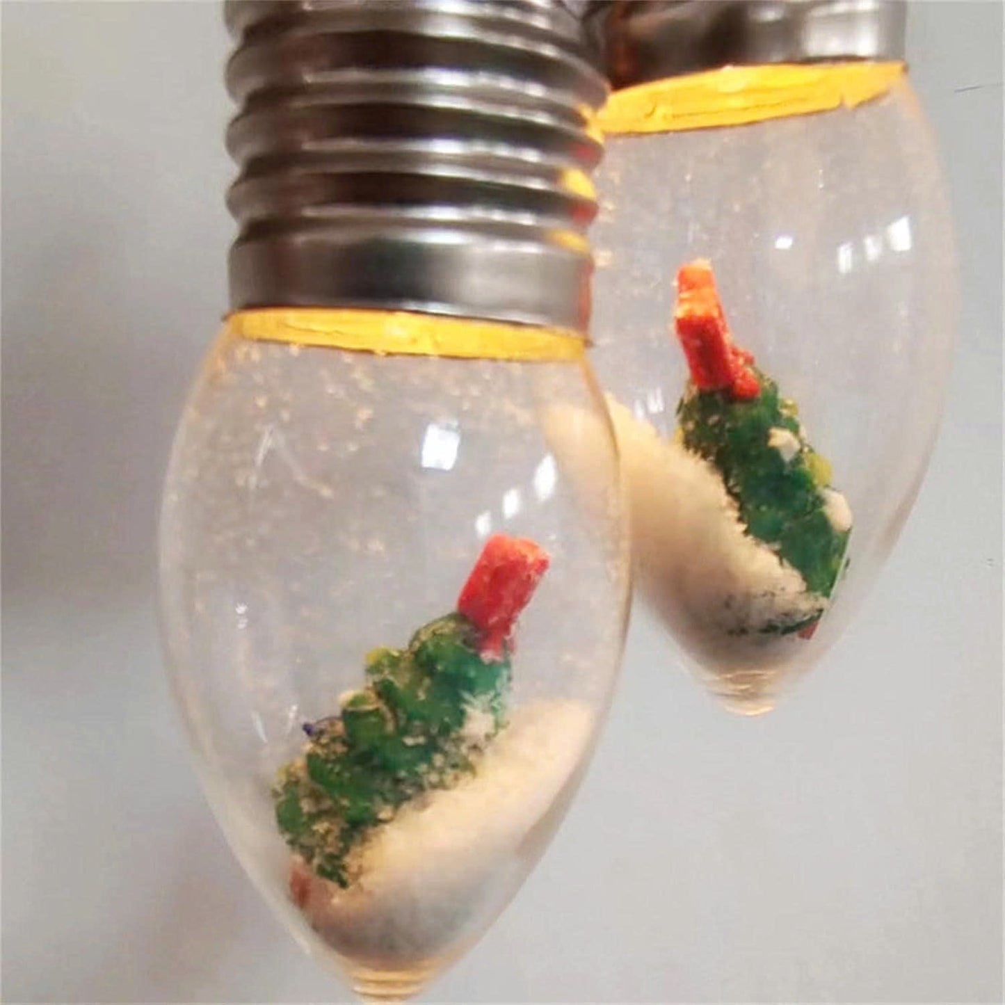 LED Christmas Snowball String Lights Clear Globe Decorative Fairy Lights