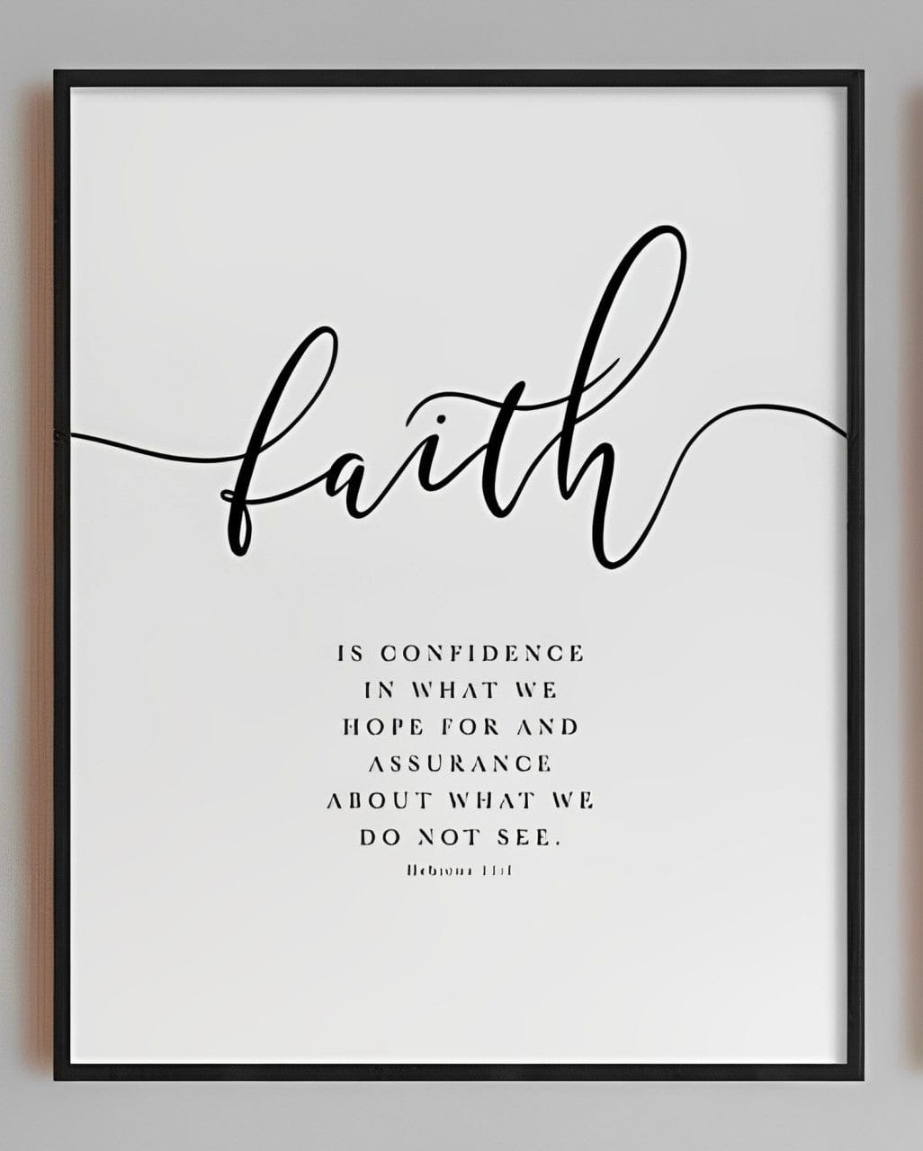 Hand-Painted (Faith Hope Love) Bible Verse Canvas Print by JesusFaith