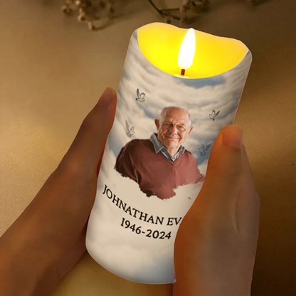 Loving Memory Of A Life - Personalized Flameless LED Candle