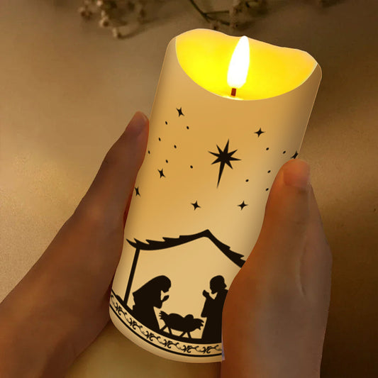 "O Holy Night" Christmas LED Candle