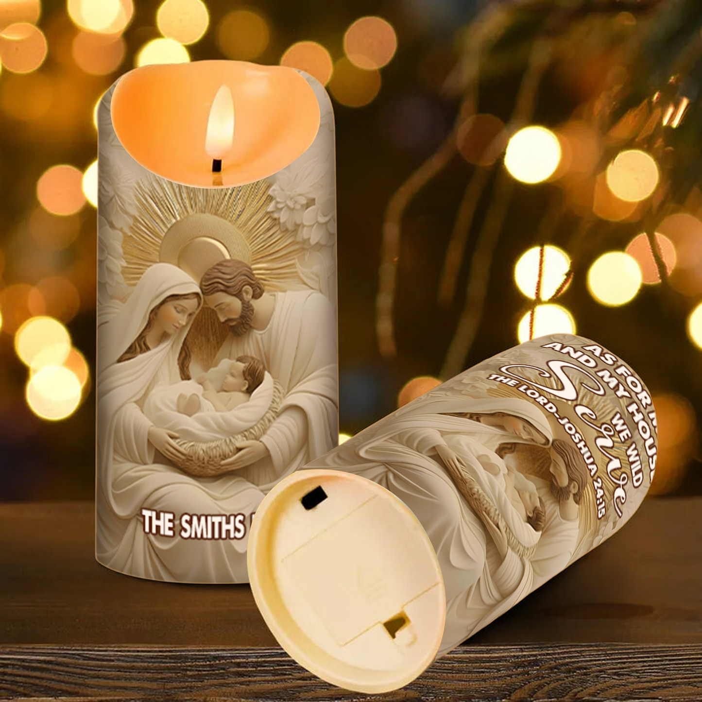 Holy Family Flameless LED Candle