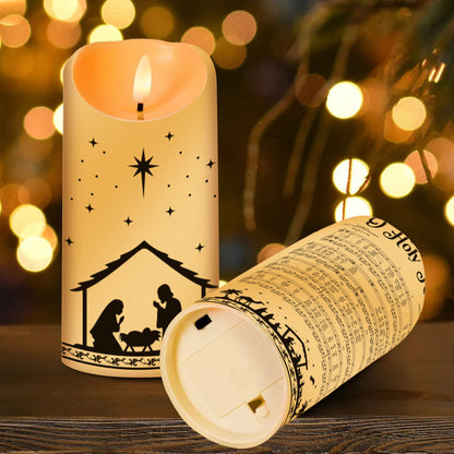 "O Holy Night" Christmas LED Candle