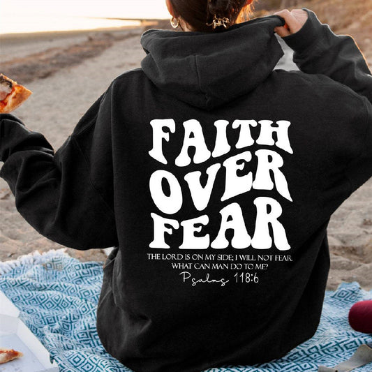 Faith Over Fear - UNISEX|Sweatshirt,Christian Shirt,Bible Verse Hoodi