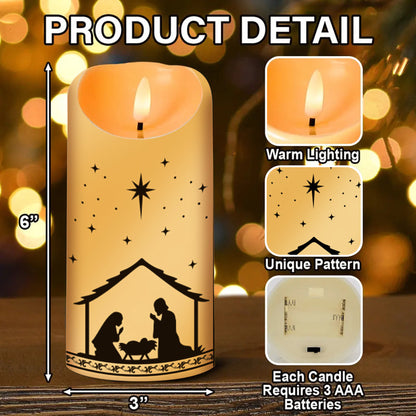 "O Holy Night" Christmas LED Candle