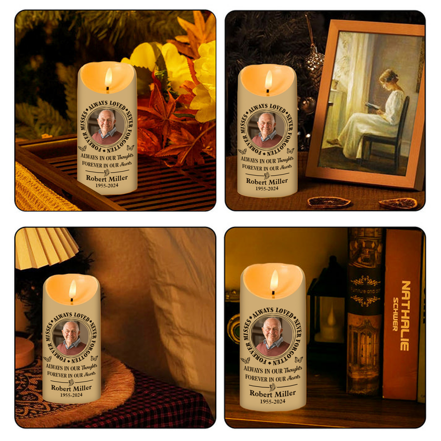 Always Loved, Never Forgotten - Personalized Flameless LED Candle