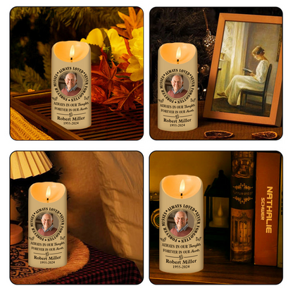 Always Loved, Never Forgotten - Personalized Flameless LED Candle