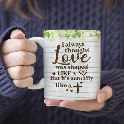 Faith Cross Personalized Mug | Floral Christian Gift with Custom Name