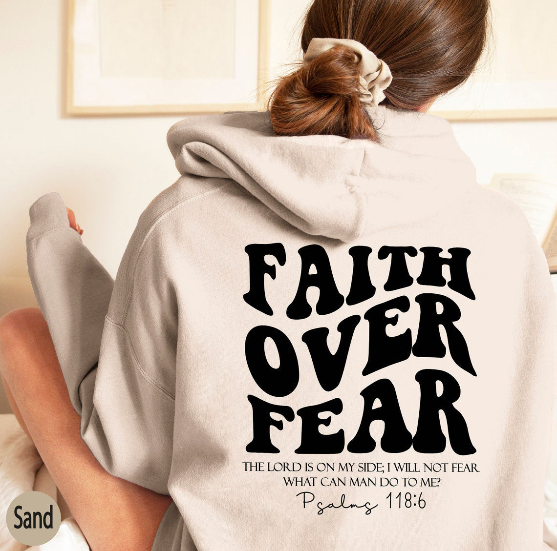 Faith Over Fear - UNISEX|Sweatshirt,Christian Shirt,Bible Verse Hoodi