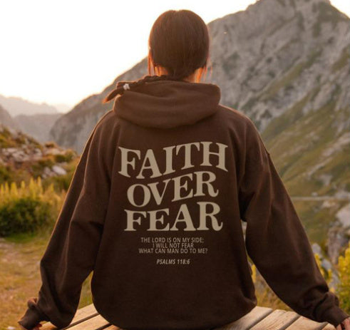 Faith Over Fear - UNISEX|Sweatshirt,Christian Shirt,Bible Verse Hoodi