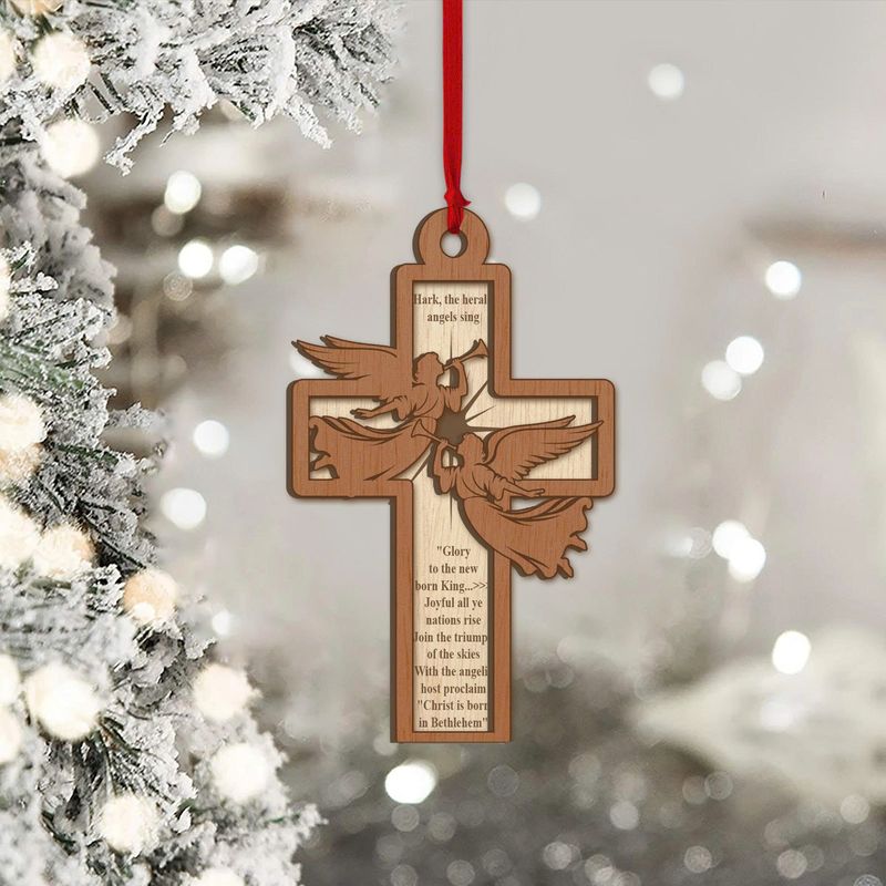 Prophecy Fulfilled - 2 Layered Wooden Ornament - Image 9