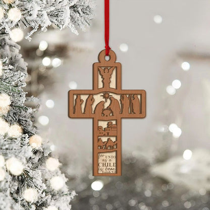 Prophecy Fulfilled - 2 Layered Wooden Ornament - Image 8