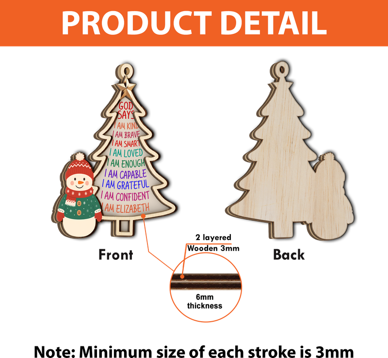 Family Tree Of Life _ Wooden Ornament - Image 2