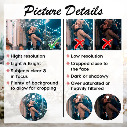 Custom Photo Ornament | Personalized Christmas Gift, Family Keepsake, Holiday Decoration