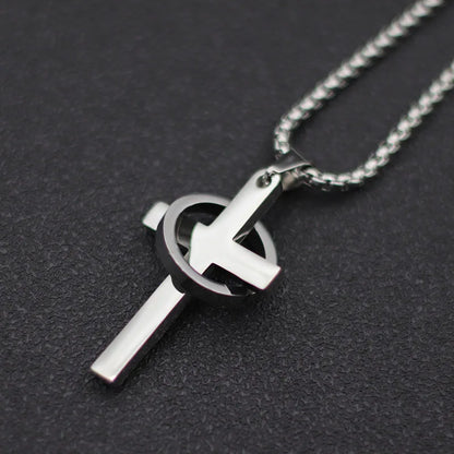 Cross Necklace with Ring – Faith Pendant Necklace