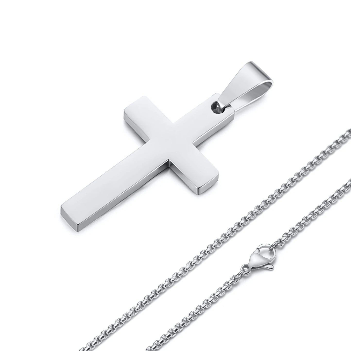 Waterproof Cross Necklaces for Men Male Gifts Jewelry | Simple Cross Necklace for Men