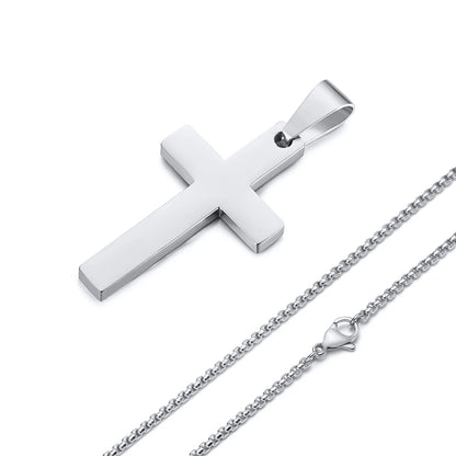 Waterproof Cross Necklaces for Men Male Gifts Jewelry | Simple Cross Necklace for Men