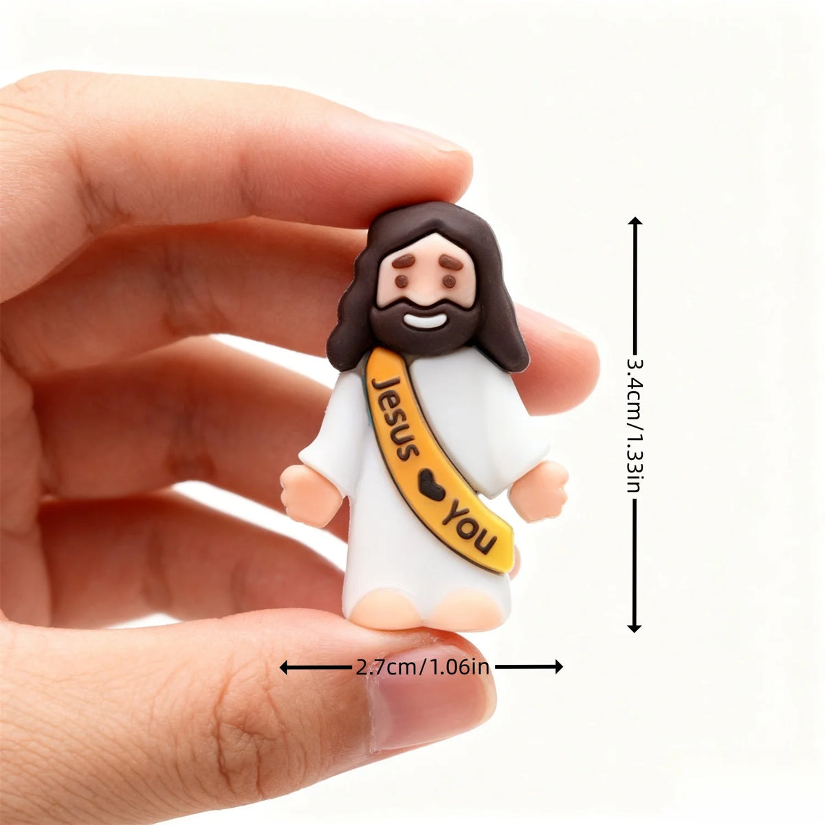 Mini Jesus Figurines – Cute Religious Decorations for Christmas, Easter & Everyday Faith