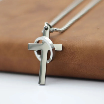 Cross Necklace with Ring – Faith Pendant Necklace