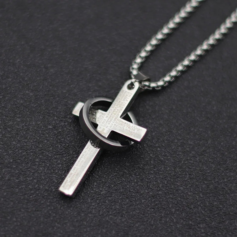 Cross Necklace with Ring – Faith Pendant Necklace