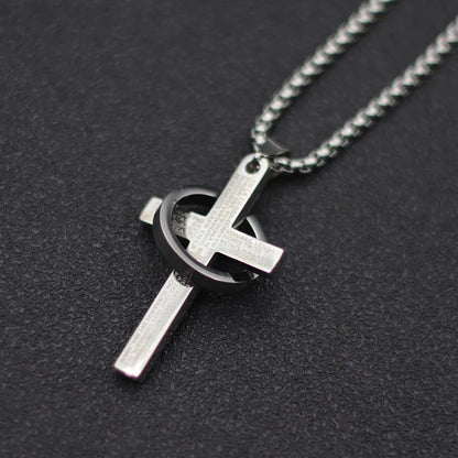 Cross Necklace with Ring – Faith Pendant Necklace