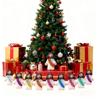 Mini Jesus Figurines – Cute Religious Decorations for Christmas, Easter & Everyday Faith