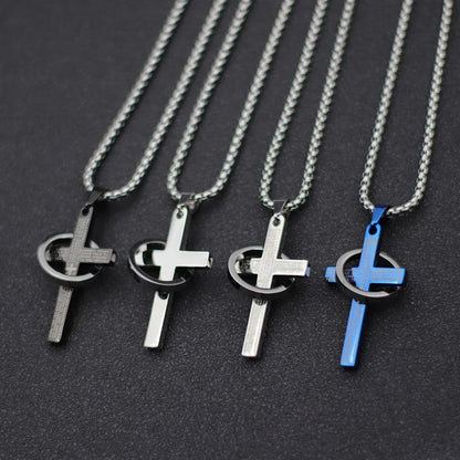 Cross Necklace with Ring – Faith Pendant Necklace