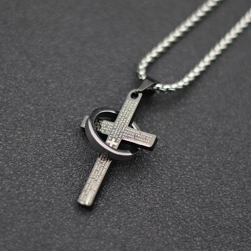 Cross Necklace with Ring – Faith Pendant Necklace