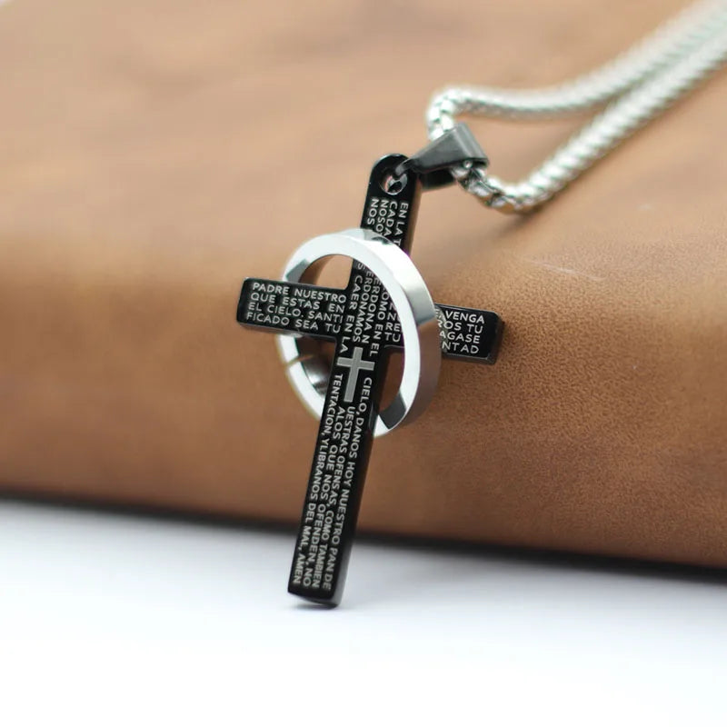 Cross Necklace with Ring – Faith Pendant Necklace