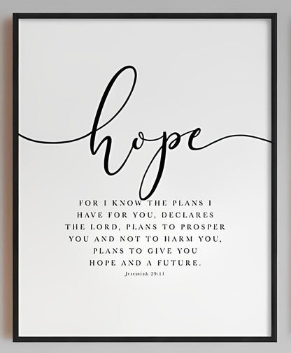 Hand-Painted (Faith Hope Love) Bible Verse Canvas Print by JesusFaith