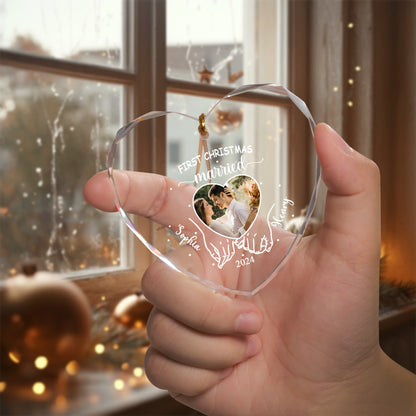 Christmas Couple Ornament | Personalized Glass Christmas Decoration