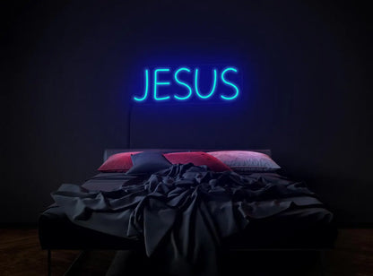 Jesus neon sign, Jesus Christ sign, Jesus led sign, Christian neon sign, Jesus light sign, Jesus wall art, Christian wall decor, Jesus decor