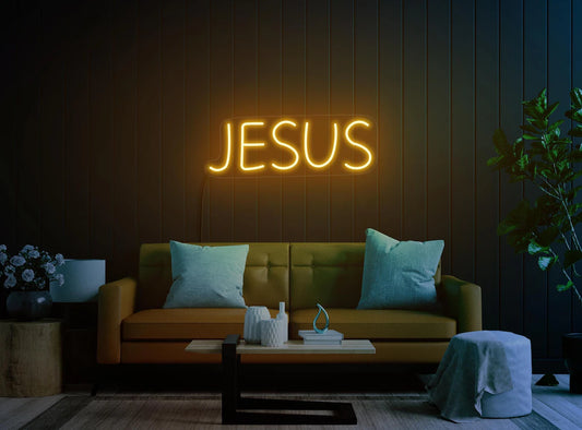 Jesus neon sign, Jesus Christ sign, Jesus led sign, Christian neon sign, Jesus light sign, Jesus wall art, Christian wall decor, Jesus decor