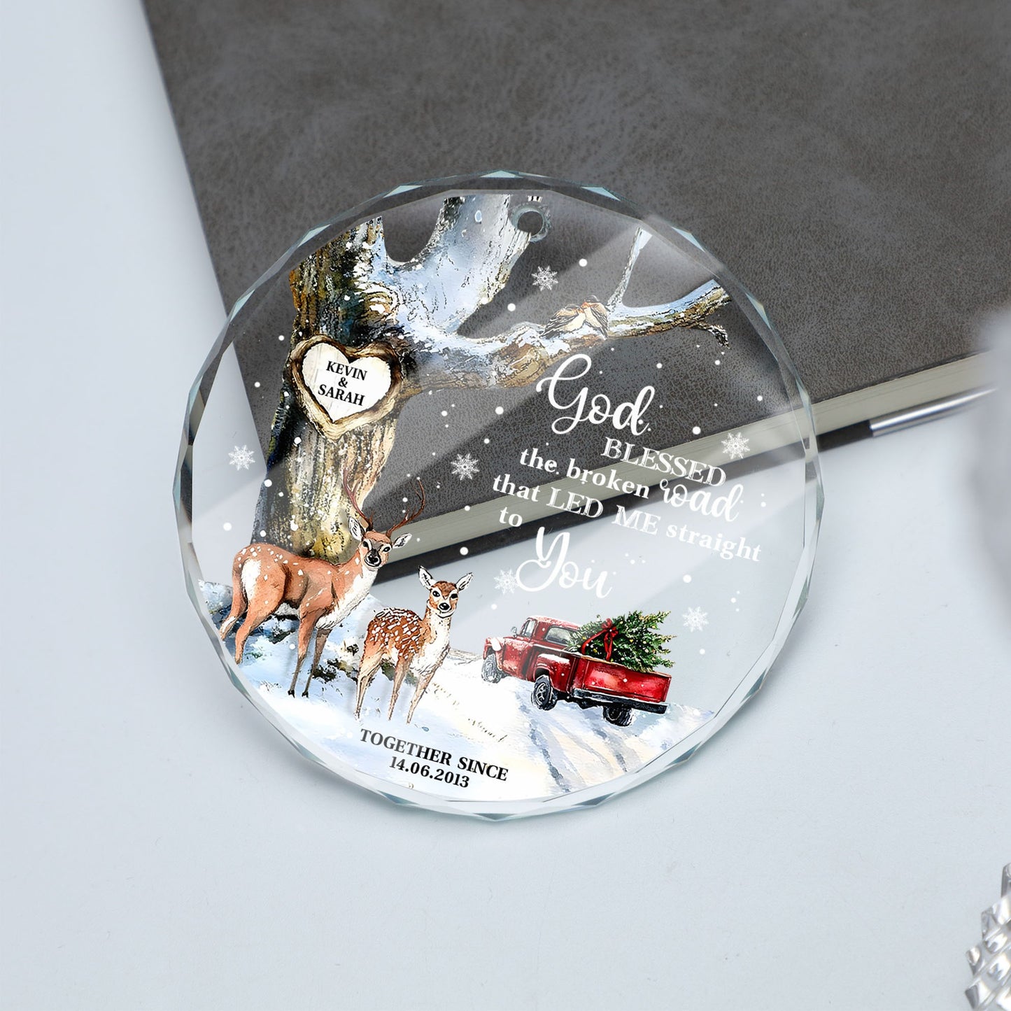 Premium Glass Christmas Ornament – Elegant Holiday Tree Decoration